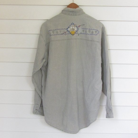 Vintage Southwestern Native American Button Up - Picture 4 of 6